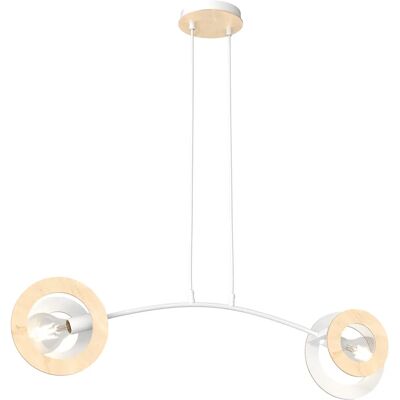 Lumes Biała nowoczesna lampa wisząca - 9X D157 E6-B58 Lumes Biała nowoczesna lampa wisząca - 9X D157 E6-B58