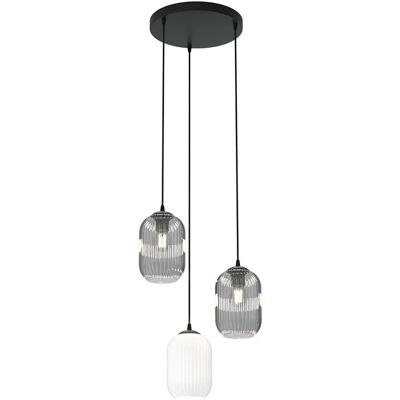 Lumes Nowoczesna lampa wisząca ze szklanymi kloszami - 12X D163 N3-D46 Lumes Nowoczesna lampa wisząca ze szklanymi kloszami - 12X D163 N3-D46