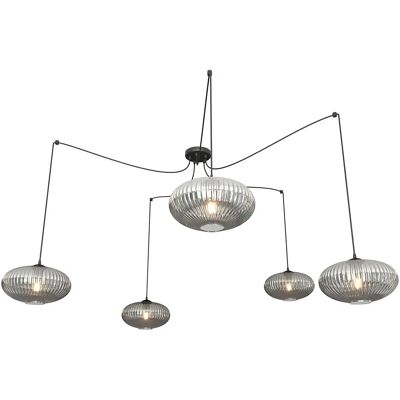 Lumes Nowoczesna pięcioramienna lampa typu pająk - D171 C4-G33 Lumes Nowoczesna pięcioramienna lampa typu pająk - D171 C4-G33