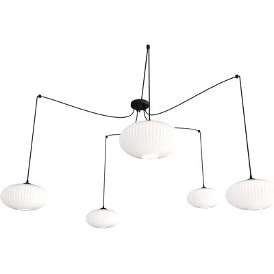 Lumes Nowoczesna lampa pięcioramienna typu pająk - D171 A9-G44 Lumes Nowoczesna lampa pięcioramienna typu pająk - D171 A9-G44