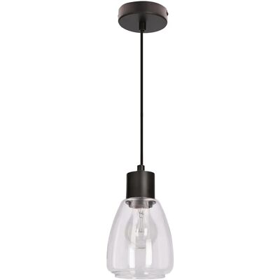 Lumes Nowoczesna lampa wisząca w stylu loftowym bezbarwna - D202 B5-D59 Lumes Nowoczesna lampa wisząca w stylu loftowym bezbarwna - D202 B5-D59