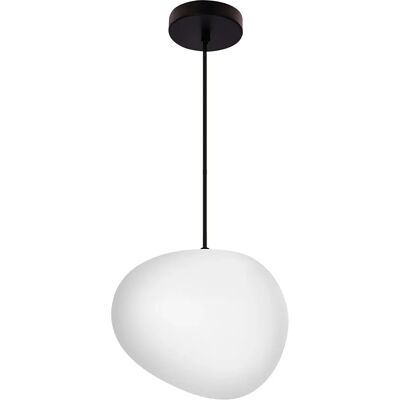 Lumes Nowoczesna lampa wisząca z białym kloszem 25 cm - 3X D204 W4-Z89 Lumes Nowoczesna lampa wisząca z białym kloszem 25 cm - 3X D204 W4-Z89