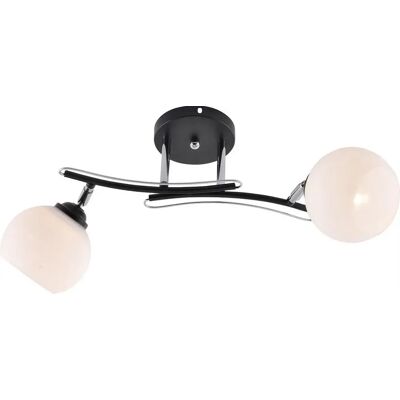 Lumes Dwuramienny metalowy żyrandol z czarnymi wykończeniami - V192 L8-Z46 Lumes Dwuramienny metalowy żyrandol z czarnymi wykończeniami - V192 L8-Z46