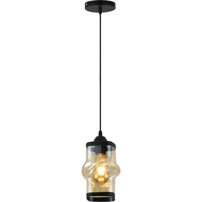 Lumes Czarna wisząca lampa sufitowa - P2-L62 Lumes Czarna wisząca lampa sufitowa - P2-L62