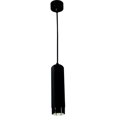 Lumes Czarna wisząca lampa tuba - 9X D258 G9-H63 Lumes Czarna wisząca lampa tuba - 9X D258 G9-H63