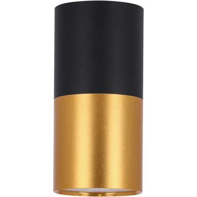 Lumes Czarno-złota lampa sufitowa tuba F6-D81 Lumes Czarno-złota lampa sufitowa tuba F6-D81