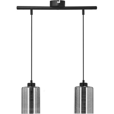 Lumes Podwójna lampa wisząca ze złotymi kloszami - 3X D265 L4-S96 Lumes Podwójna lampa wisząca ze złotymi kloszami - 3X D265 L4-S96