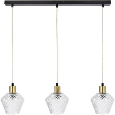 Lumes Nowoczesna lampa wisząca z kryształowymi kloszami - D273 T5-A99 Lumes Nowoczesna lampa wisząca z kryształowymi kloszami - D273 T5-A99