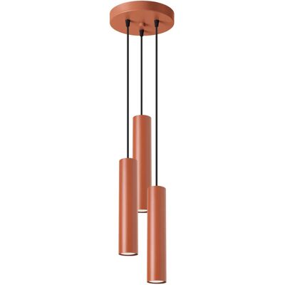 Lumes Nowoczesna czerwona lampa trzyramienna - 5X M060 F1-A32 Lumes Nowoczesna czerwona lampa trzyramienna - 5X M060 F1-A32