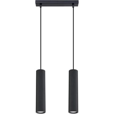 Lumes Podwójna czarna lampa sufitowa - D297 N8-L22 Lumes Podwójna czarna lampa sufitowa - D297 N8-L22