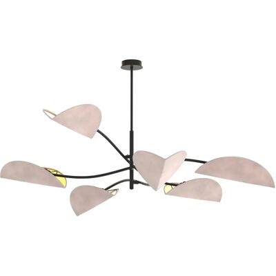 Lumes Minimalistyczna szara lampa sufitowa H2-W44 Lumes Minimalistyczna szara lampa sufitowa H2-W44