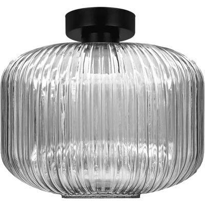 Lumes Lampa z dużym szklanym kloszem grafitowa B9-E78 Lumes Lampa z dużym szklanym kloszem grafitowa B9-E78