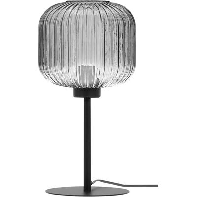 Lumes Stołowa lampka ze szklanym kloszem grafitowa P0-F65 Lumes Stołowa lampka ze szklanym kloszem grafitowa P0-F65