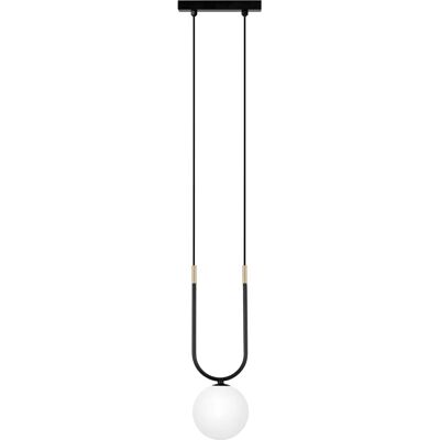 Lumes Wisząca lampa biało-czarna P7-R69 Lumes Wisząca lampa biało-czarna P7-R69