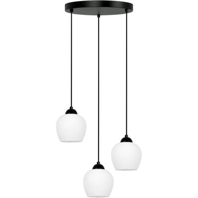 Lumes Lampa okrąg ze szklanymi kloszami biała A7-S15 Lumes Lampa okrąg ze szklanymi kloszami biała A7-S15
