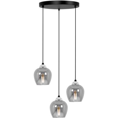 Lumes Lampa okrąg z kloszami ze szkła szara T2-S42 Lumes Lampa okrąg z kloszami ze szkła szara T2-S42