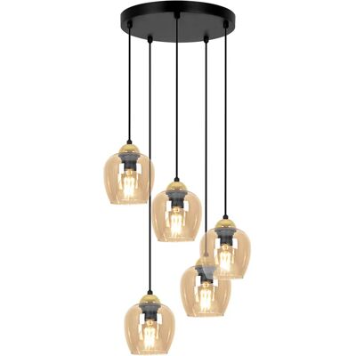 Lumes Lampa wisząca z kloszami beżowa G1-R92 Lumes Lampa wisząca z kloszami beżowa G1-R92