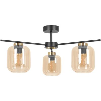 Lumes Lampa sufitowa z trzema kloszami beżowa P9-B21 Lumes Lampa sufitowa z trzema kloszami beżowa P9-B21