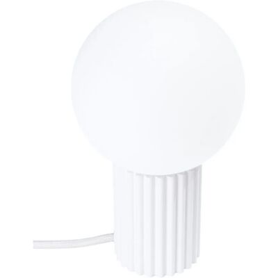 Lumes Biała ryflowana lampka nocna P6-M19 Lumes Biała ryflowana lampka nocna P6-M19