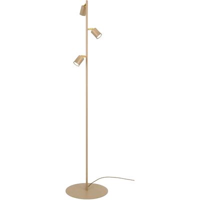 Lumes Beżowa metalowa lampa podłogowa T2-M63 Lumes Beżowa metalowa lampa podłogowa T2-M63