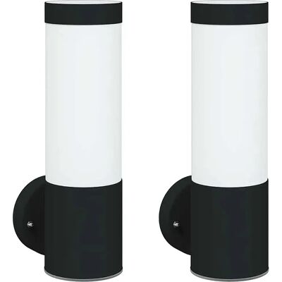 Lumes Zestaw czarnych kinkietów zewnętrznych F020-SelivoW2-E85 Lumes Zestaw czarnych kinkietów zewnętrznych F020-SelivoW2-E85