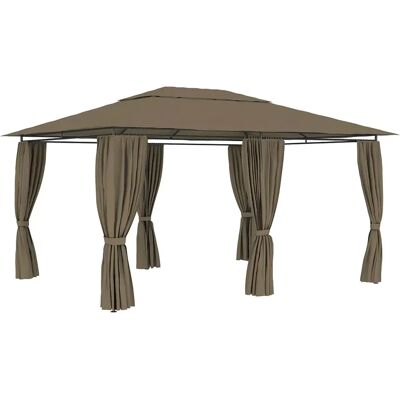 Edinos Nowoczesna altana do ogrodu taupe M2-M43 Edinos Nowoczesna altana do ogrodu taupe M2-M43