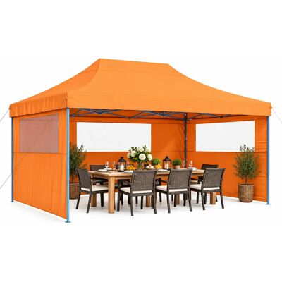Edinos Premium Pomarańczowy imprezowy namiot ogrodowy z bokami H2-N51 Edinos Premium Pomarańczowy imprezowy namiot ogrodowy z bokami H2-N51
