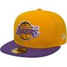 New Era Los Angeles Lakers NBA Basic Cap 10861623, Męskie, Żółte, czapki z daszkiem, poliester, rozmiar: 7 1/4