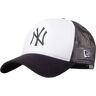 New Era Team Block New York Yankees MLB Trucker Cap 12380796, Męskie, Białe, czapki z daszkiem, bawełna, rozmiar: OSFM