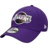 New Era 9FORTY Los Angeles Lakers NBA Print Infill Cap 60298639, Męskie, Fioletowe, czapki z daszkiem, poliester, rozmiar: OSFM