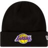 New Era Essential Cuff Beanie Los Angeles Lakers Hat 60348856, Męskie, Czarne, czapki, akryl, rozmiar: One size