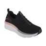 Skechers D'Lux Walker Let It Glow 149366-BKRG, Damskie, Czarne, buty sneakers, tkanina, rozmiar: 39