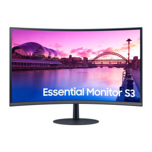 Samsung Monitor  S39C 27", VA 75Hz, HDMI DP, AMD FreeSync, Flicker Free, zakrzywiony 1000R - Czarny - Size: 27"