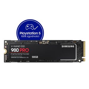 Samsung 980 PRO PCle 4.0 NVMe™ M.2 SSD 500GB - Czarny - Size: 500 GB