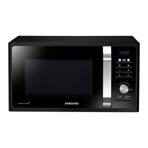 Samsung MS23F301TFK, Wolnostojąca kuchenka mikrofalowa  z funkcją zdrowego gotowania, 23 l - Czarny