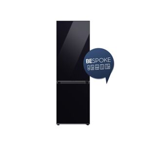 Samsung Bespoke, RB34A7B5D22, lodówka z dolnym zamrażalnikiem 1,85m, 344 l - Głęboka czerń (szkło) - Size: 344 L