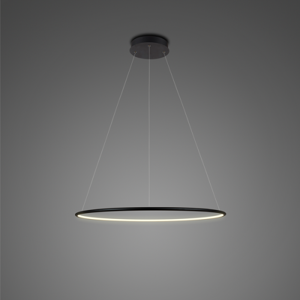 Lampa wisząca Ledowe Okręgi No.1 Φ40 cm in 3k czarna Altavola Design