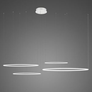 Lampa wisząca Ledowe Okręgi No.4 CO4 Φ100 cm in 4k biała Altavola Design