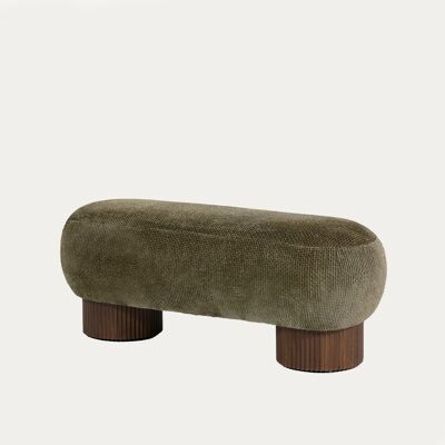 HOMLA Ławka MAVERO oliwkowa 120x41x46 cm HOMLA Ławka MAVERO oliwkowa 120x41x46 cm