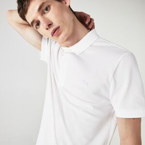 Lacoste Męska koszulka polo Paris z elastycznej bawełny piki Regular Fit  - BIAŁY - Mężczyźni
