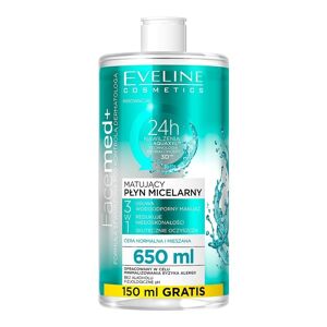 Eveline Cosmetics Facemed+ Matujący płyn micelarny 3w1 Demakijaż 650 ml