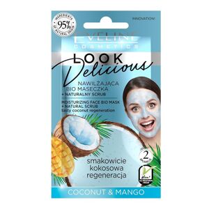 Eveline Cosmetics Look Delicious Nawilżająca maseczka do twarzy z naturalnym peelingiem Maseczki nawilżające 10 ml