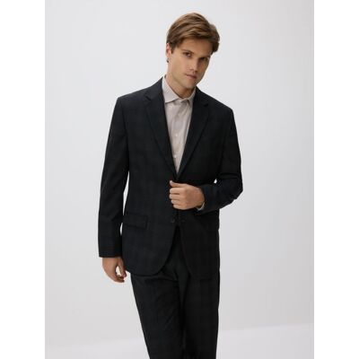 Reserved - Marynarka slim fit w kratę - czarny - male - Size: 48 S,50 M,52 L,54 XL,56 XXL Reserved - Marynarka slim fit w kratę - czarny - male - Size: 48 S,50 M,52 L,54 XL,56 XXL
