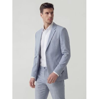 Reserved - Marynarka slim fit w kratę - jasnoniebieski - male - Size: 48 S,50 M,52 L,54 XL,56 XXL Reserved - Marynarka slim fit w kratę - jasnoniebieski - male - Size: 48 S,50 M,52 L,54 XL,56 XXL