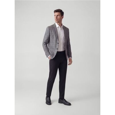Reserved - Marynarka slim fit w kratę - ciemnoszary - male - Size: S,M,L,XL,XXL Reserved - Marynarka slim fit w kratę - ciemnoszary - male - Size: S,M,L,XL,XXL