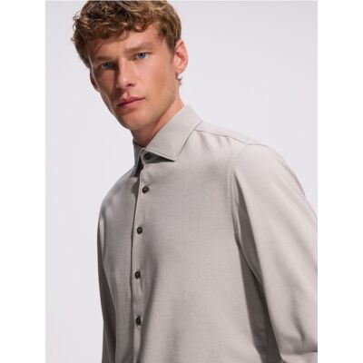 Reserved - Koszula slim fit z bawełną - jasnoszary - male - Size: S,M,L,XL,XXL Reserved - Koszula slim fit z bawełną - jasnoszary - male - Size: S,M,L,XL,XXL
