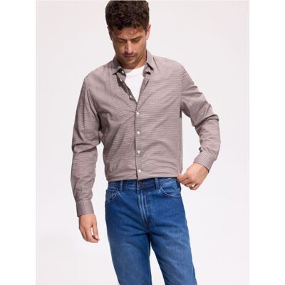 Reserved - Koszula regular fit w kratę - brązowy - male - Size: S,M,L,XL,XXL Reserved - Koszula regular fit w kratę - brązowy - male - Size: S,M,L,XL,XXL