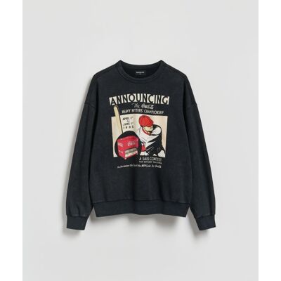 Reserved - Bluza comfort fit z nadrukiem Coca-Cola - czarny - male - Size: S,M,L,XL,XXL Reserved - Bluza comfort fit z nadrukiem Coca-Cola - czarny - male - Size: S,M,L,XL,XXL