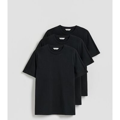 Reserved - T-shirt regular 3 pack - czarny - male - Size: S,M,L,XL,XXL Reserved - T-shirt regular 3 pack - czarny - male - Size: S,M,L,XL,XXL