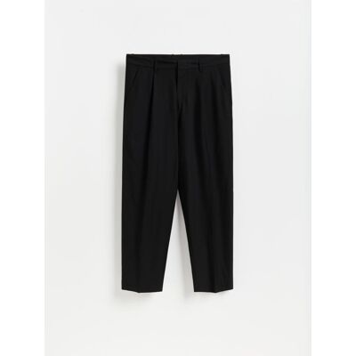 Reserved - Spodnie wide leg z kantem - czarny - male - Size: 29,30,31,32,33,34,36 Reserved - Spodnie wide leg z kantem - czarny - male - Size: 29,30,31,32,33,34,36